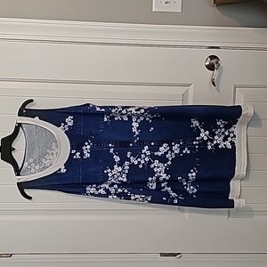 #109 Denim look t-shirt Dress